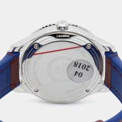Dior Burgundy Mother Of Pearl Diamond Stainless Steel Leather VIII Place Vendome CD152110A002 Women's Wristwatch 32 mm
