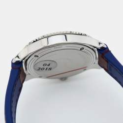 Dior Burgundy Mother Of Pearl Diamond Stainless Steel Leather VIII Place Vendome CD152110A002 Women's Wristwatch 32 mm