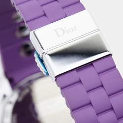Dior Purple Stainless Steel Diamond Christal CD11431JR001 Women's Wristwatch 39 mm