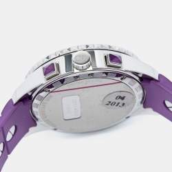 Dior Purple Stainless Steel Diamond Christal CD11431JR001 Women's Wristwatch 39 mm