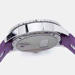 Dior Purple Stainless Steel Diamond Christal CD11431JR001 Women's Wristwatch 39 mm