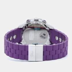 Dior Purple Stainless Steel Diamond Christal CD11431JR001 Women's Wristwatch 39 mm