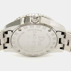 Dior Grey Stainless Steel Diamond Christal CD112115M001 Women's Wristwatch 28 mm