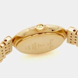 Pre Owned Dior Grey Gold Plated Stainless Steel D68-150 Women's Wristwatch 25 mm