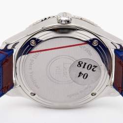 Dior Burgundy Mother Of Pearl Diamond Stainless Steel Leather VIII Place Vendome CD152110A002 Women's Wristwatch 32 mm