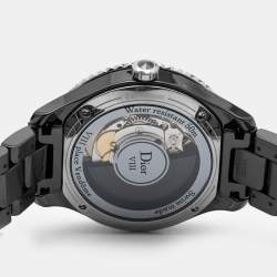 Dior Black Diamond Ceramic Stainless Steel Dior VIII CD1245E0C002 Women's Wristwatch 38 mm 