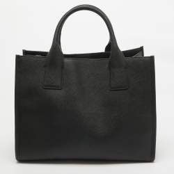 Pre Owned DKNY Black Leather Medium Carol Tote