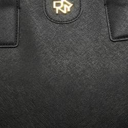 Pre Owned DKNY Black Leather Medium Carol Tote