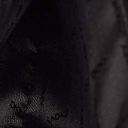 Pre Owned Dkny Black Graffiti Print Leather Elissa Chain Shoulder Bag