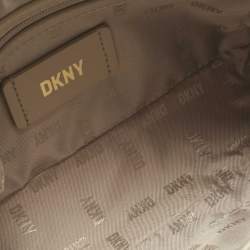 Pre Owned DKNY Brown Leather Bryant Dome Crossbody Bag