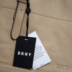 مملوكة مسبقًا DKNY Beige Leather Tote