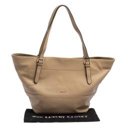 مملوكة مسبقًا DKNY Beige Leather Tote