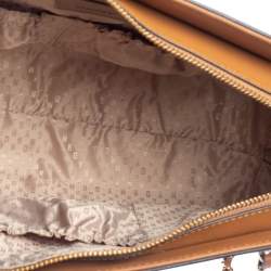 Pre Owned DKNY Tan Saffiano Leather Bryant Park Chain Tote 