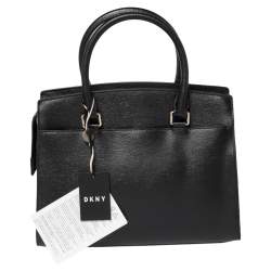 Pre Owned حقيبد يد توتس دي كيه إن واي جلد أسود