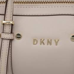 Pre Owned DKNY Beige PVC Small BO Duffel Bag