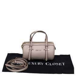 Pre Owned DKNY Beige PVC Small BO Duffel Bag
