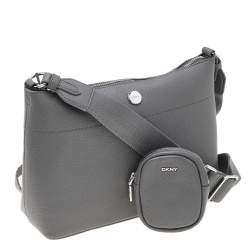 مملوكة مسبقًا DKNY Grey Leather Winston Crossbody Bag