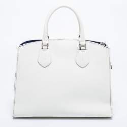 Pre Owned DKNY White Pebble Leather Noho Tote