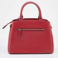Pre Owned DKNY Red Saffiano Leather Paige Tote