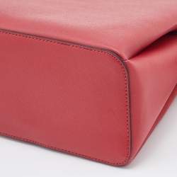 Pre Owned DKNY Red Saffiano Leather Paige Tote