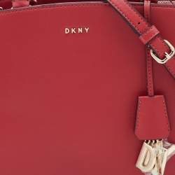 Pre Owned DKNY Red Saffiano Leather Paige Tote