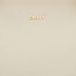 Pre Owned DKNY Cream Saffiano Leather Chain Satchel