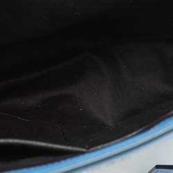 Pre Owned DKNY Blue Leather Bryant Park Chain Tote