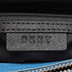 Pre Owned DKNY Blue Leather Bryant Park Chain Tote