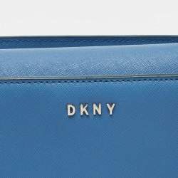 Pre Owned DKNY Blue Leather Bryant Park Chain Tote