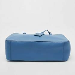 Pre Owned DKNY Blue Leather Bryant Park Chain Tote