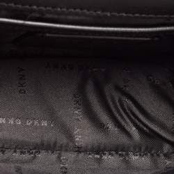 Pre Owned DKNY Black Leather Small Catherine Flap Shoulder Bag