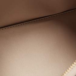 Pre Owned DKNY Beige and Black Signature Canvas and Leather Hobo