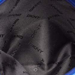 Pre Owned Dkny Blue Saffiano Leather Dome Shoulder Bag