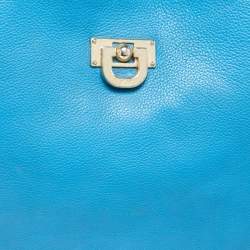 DKNY Blue Leather Hobo