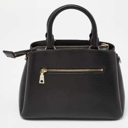 Pre Owned DKNY Black Leather Butterfly Embellished Paige Satchel