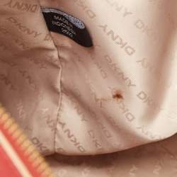 DKNY Red Leather Bryant Park Top Zip Tote