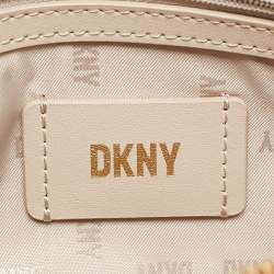 DKNY Brown Leather Dome Crossbody Bag