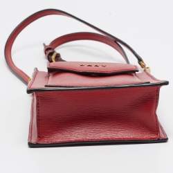 Pre Owned DKNY Red Leather Alexa Phone Crossbody Bag