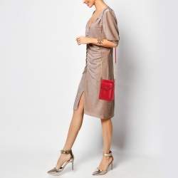 Pre Owned DKNY Red Leather Alexa Phone Crossbody Bag