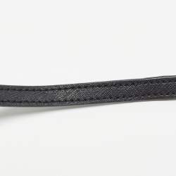 Pre Owned Dkny Black Leather Bryant Park Flap Shoulder Bag