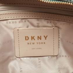 Pre Owned Dkny Green Quilted Glossy Leather Sofia Crossbody Bag