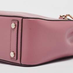 Pre Owned DKNY Pink Leather Bryant Park Chain Tote