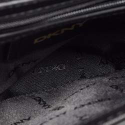 Pre Owned DKNY Black Leather Bibi East West Shoulder Bag