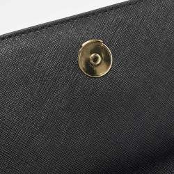 Pre Owned DKNY Black Leather Bibi East West Shoulder Bag