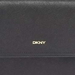 Pre Owned DKNY Black Leather Bibi East West Shoulder Bag
