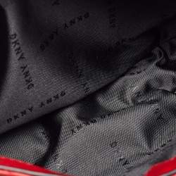 Pre Owned DKNY Red Quilted Leather Allen Flap Shoulder Bag