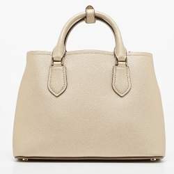 Pre Owned DKNY Gold Leather Medium Bianca Tote