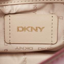 Pre Owned DKNY Burgundy Leather Elissa Flap Shoulder Bag
