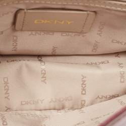Pre Owned DKNY Burgundy Leather Elissa Flap Shoulder Bag