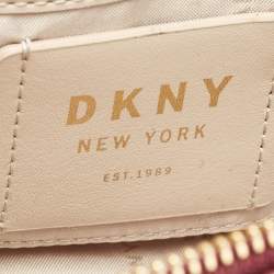 DKNY Burgundy Quilted Leather Mini Allen Satchel